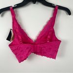 Wacoal  Halo Lace Hot Pink Plunge Soft Cup Bralette Wire no pads Free Bra Size 34 Photo 2