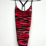 Tyr. Women One Piece Red & Black Durafast Elite Fizzy Cut outfit Size 34 Photo 1