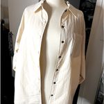 Forever 21 CREAM BUTTONED SHACKET Photo 2