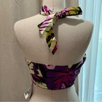 Future‎ Collective Botanical Wrap Neck Halter Tiny Top Size XS NWT Black Photo 1