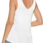 Womens White vneck Satin Wide Strap Camisole size small Photo 3