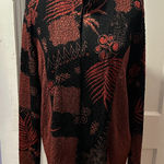 Christopher & Banks Red and Black Embroidered Cardigan in XL Photo 0