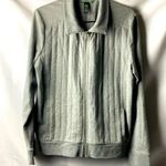 Ralph Lauren LRL LAUREN ACTIVE  WOMEN’S SIZE LARGE GRAY QUILTED ZIP FRONT Photo 0