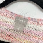 Chico's  Pink & Orange Tweed Open Front Blazer Jacket L Photo 5