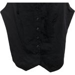 A New Day  Tailored Button Down Vest Top Size Small Black Formal Concert NWOT Photo 3