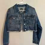 Wild Fable  Blue Cropped Jean Jacket Photo 0