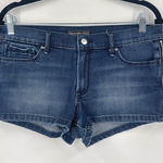 Abercrombie & Fitch Abercrombie Fitch Womens Denim Jean micro mini Shorts Zipper Blue Size 28 Photo 0