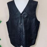FMC Mens Carbine Traditional Leather Vest Size 48 Black Photo 0