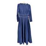 Mac Duggal 55705 A Line Rhinestone Waist Evening Dress Navy Blue 8 Photo 1