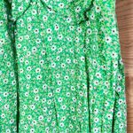 No Boundaries  Floral Print Dress w/Bottom Ruffle & Side Zipper & Puffy Sleeves Photo 7