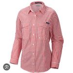 Columbia  Red & White Plaid PFG Super Bonehead Long Sleeve Top XL Photo 2