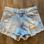 ZARA High-Waist Denim Shorts Photo 0