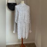 Nasty Gal White Long Sleeve Sequin Dress, Size 18 Photo 1