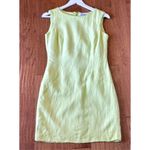 Jessica London  Vintage Linen lime green shift dress 6 Photo 7