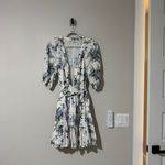 Veronica Beard NWOT Dewey Floral Cotton Belted Mini Dress in Off White Multi 12 Photo 1