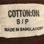 Cotton On Brown Spaghetti cotton Strap Crop Top, size S lined Y2K festival Photo 2