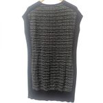 Athleta  Thereafter Black and White V-Neck Sleeveless Sweater‎ Dress Size Medium Photo 1