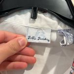 Vintage Bobbie Brooks Christmas Holiday Festive White Oxford Button Down Shirt Size M Photo 7