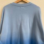 Playboy By PacSun Blue Ombre Camp Crew Neck Embroidered Cozy Pullover Sweatshirt Photo 11