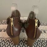 White Mountain  peep toe & stacked heel bootie!! Sandal 3.5” heel Photo 3