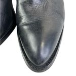 Diane Von Furstenberg DVF Diane Von Furstenburg black leather heeled back zip boots size 7.5 M Photo 5