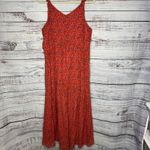 Joie  Tea Rose Tiered Sleeveless Floral Maxi Dress Coral NWT LG Photo 2