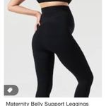 Blanqi Maternity Black Belly Support Leggings Size Small EUC #2684 Photo 2