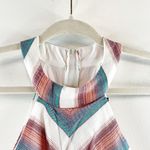 Crystal Sky Halter Neck Sleeveless Flare Leg Striped Tasseled Jumpsuit Pink 5 Size undefined Photo 12