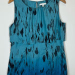 CAbi  Women's Blue Ombre 100% Silk Serene Sleeveless Blouse Medium‎ #142 Photo 0