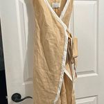 AZULU Linen Wrap Dress Med Revolve BHLDN White Photo 0