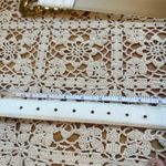 Liz Claiborne Vintage Large Fullgrain Leather Semi Aniline Ivory Gold Belt Photo 5