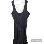 Hot Topic Womens Black Lace Up Skill Maxi Dress 4 4X Photo 1