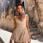 Vanessa Mooney  Elisabeth Bustier Romper Dress Mini Ivory XS NWT Photo 10