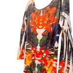 Poliana Plus XL Tropical Floral Lightweight High Low Dress Coverup Resort Chic White Photo 4