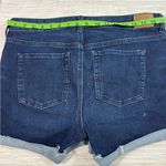 American Eagle  14 ✨ adult cuffed the dream short Dark Blue Jean Shorts EUC Photo 1