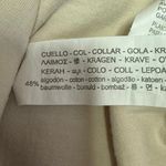 ZARA White Knit Crew Neck Loose Fit Long Sleeve Cozy Crop Sweater Top Size L Photo 4