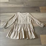 ZARA  Brown Tiered Long Sleeve Babydoll Mini Dress Size Medium Photo 10