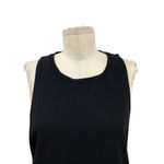 Carbon38 Muscle Tank Top Crewneck Cut Out Back Black Workout Gym Size Medium Photo 2