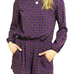 Urban Outfitters 𝅺 Lucca Couture Long Sleeve Open Back Romper Size Small Photo 0