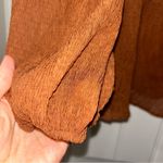 Andree by Unit  Rust Tiered Long Sleeve Top Women’s Medium Photo 3