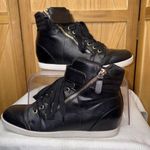 MIX 6 Gwelia Sneaker with cool side zippers !!! Size 7.5 Black Photo 0