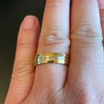 infinity 6mm golden X promise ring Photo 9