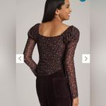 Anthropologie  Maeve Mutton-Sleeve Scoop-Neck Ditsy Floral Top Photo 2