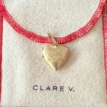 Clare V Heart Locket Charm Yellow Photo 1