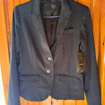 Daisy Fuentes  Black Blazer Jacket Career Office Business‎ Classic size 6 Photo 0