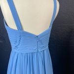 Azazie  Light Blue Satin Dress Photo 7