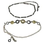 Vintage Y2K One Size Clear Beaded Belt With Pink & Green Accents Photo 7