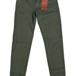 Just USA  - Destroyed Ankle Length Skinny Jeans in Moss Green Photo 0