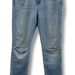 Rag and Bone  Halsey Dre Capri Distressed Jeans Size 29 Light Wash Frayed Hem Photo 0
