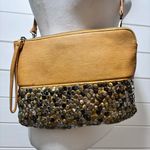 Antik Kraft  Honey Brown Metal‎ Studed Crossbody Wristlet Bag Photo 10